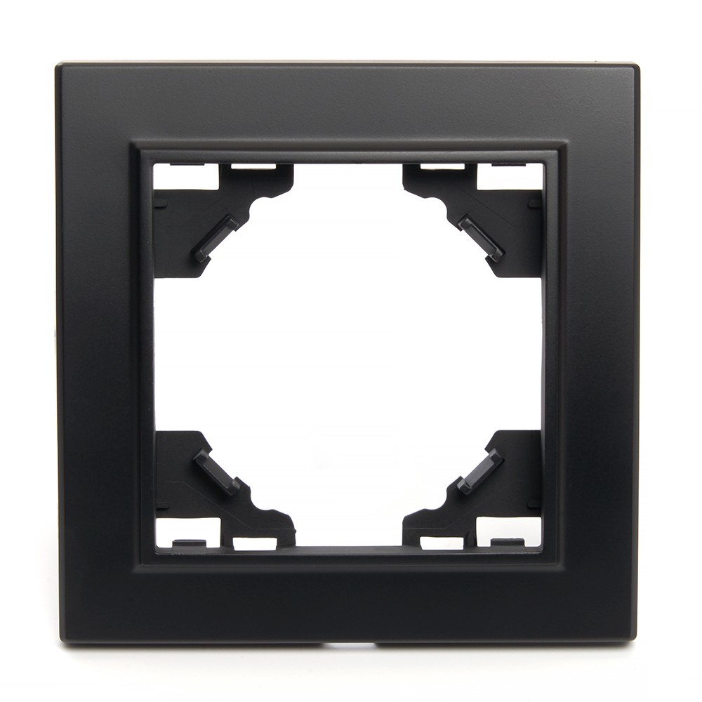 Эрна - Розетки и выключатели Stekker Рамка 1-местная STEKKER PFR00-9001-03 серия Эрна черный 39625