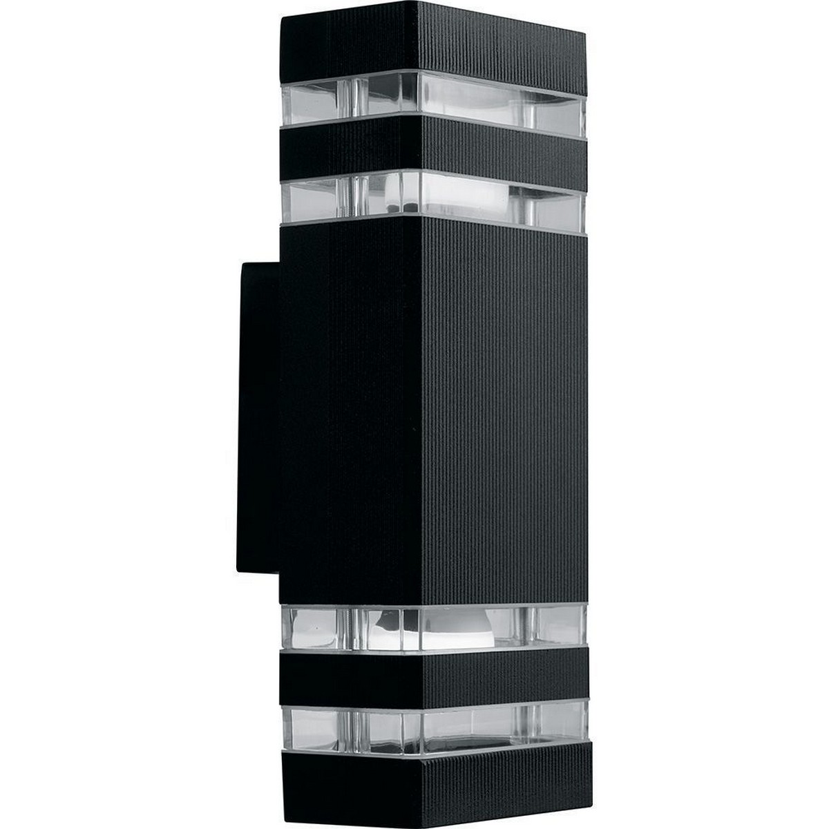 Уличные настенные светильники Светильник садово-парковый Feron DH0807 на стену вверх/вниз  E27 230V черный 41154 