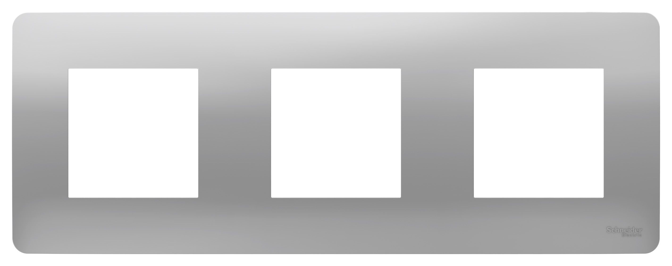 Рамки Unica Studio Алюминий Рамка Unica Studio Алюминий 3-ная NU200630