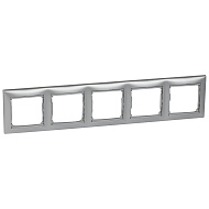 Рамка Legrand Valena Алюминий 5-ая гориз 770155