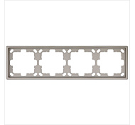 Рамка JASMART FD 4-постовая Бронза 1004BR