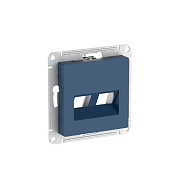 Накладка Systeme Electric AtlasDesign Аквамарин двойная для информационных функций Keystone