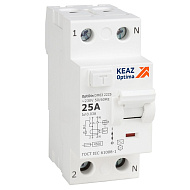 УЗО КЭАЗ (ВДТ) OptiDin DM63-2225-AC-4,5-УХЛ4 (2P, 25, 30mA) 343888