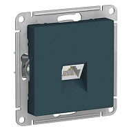 Розетка компьютерная Systeme Electric AtlasDesign Изумруд RJ45 кат. 6A механизм ATN000886