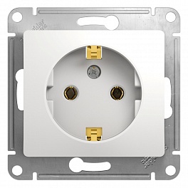 Розетка Systeme Electric GSL000143 GLOSSA, 16 А, с заземлением