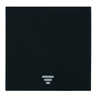 Выключатель 1-клавишный самовозвратный STEKKER Мия RSW10-3112-05 черный бархат 50574